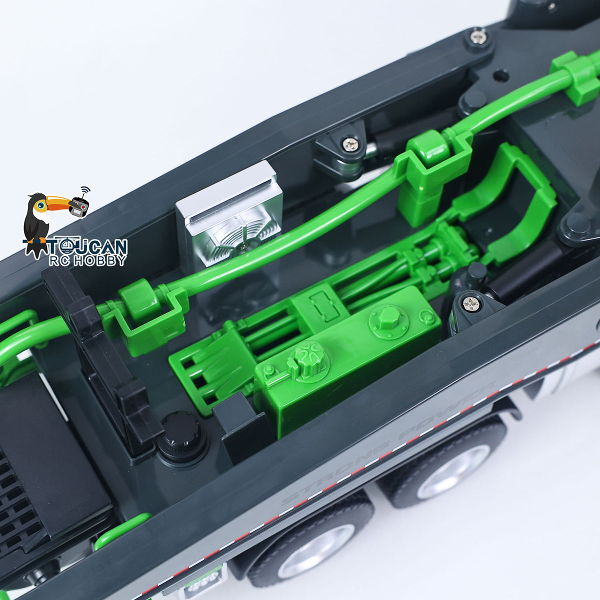 TOUCAN RC HOBBY HUINA 1/18 Remote Control Concrete Pump Truck 1381 Engineering Vehicle Finished Model RTR Manual Support Leg Light Sound Effects