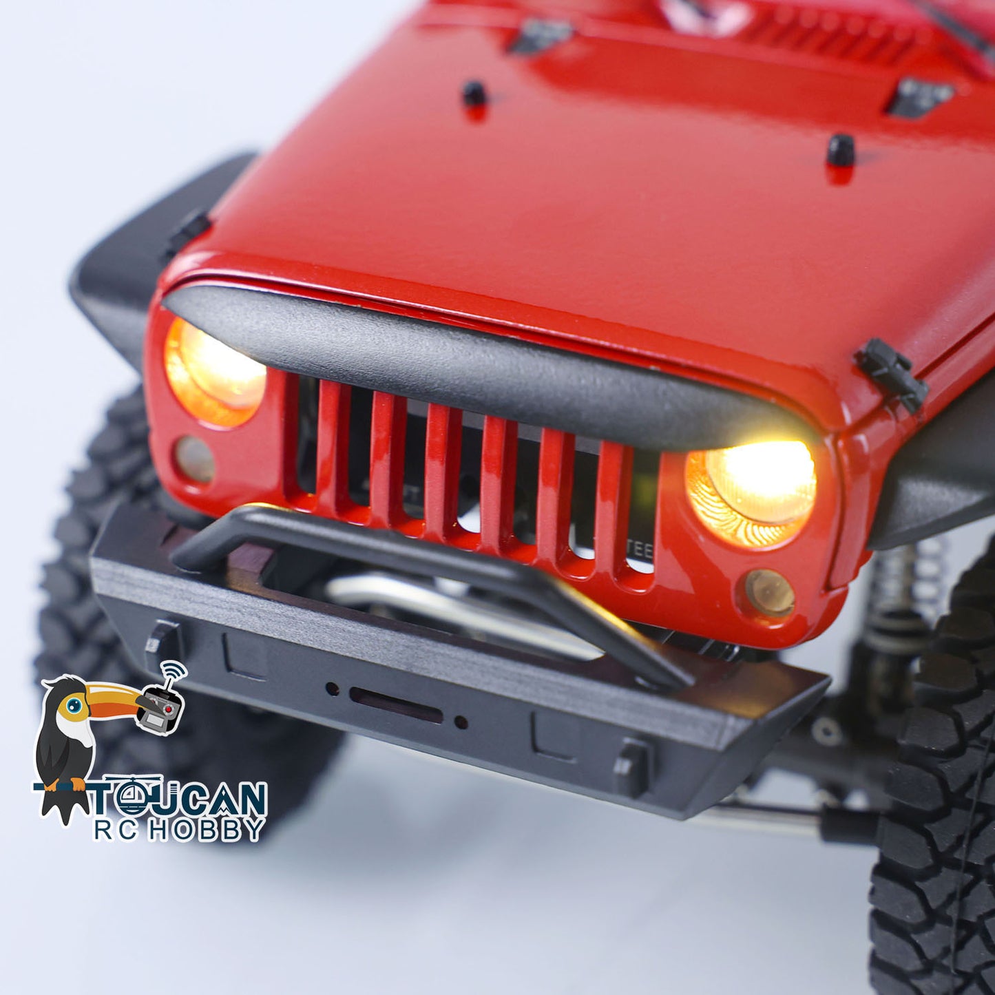 CAPO 1/18 RC Crawler Car CUB2 RTR Lackiert Zusammengebaut Ferngesteuertes Kletterfahrzeug 2-Gang Getriebe Licht Sound ESC