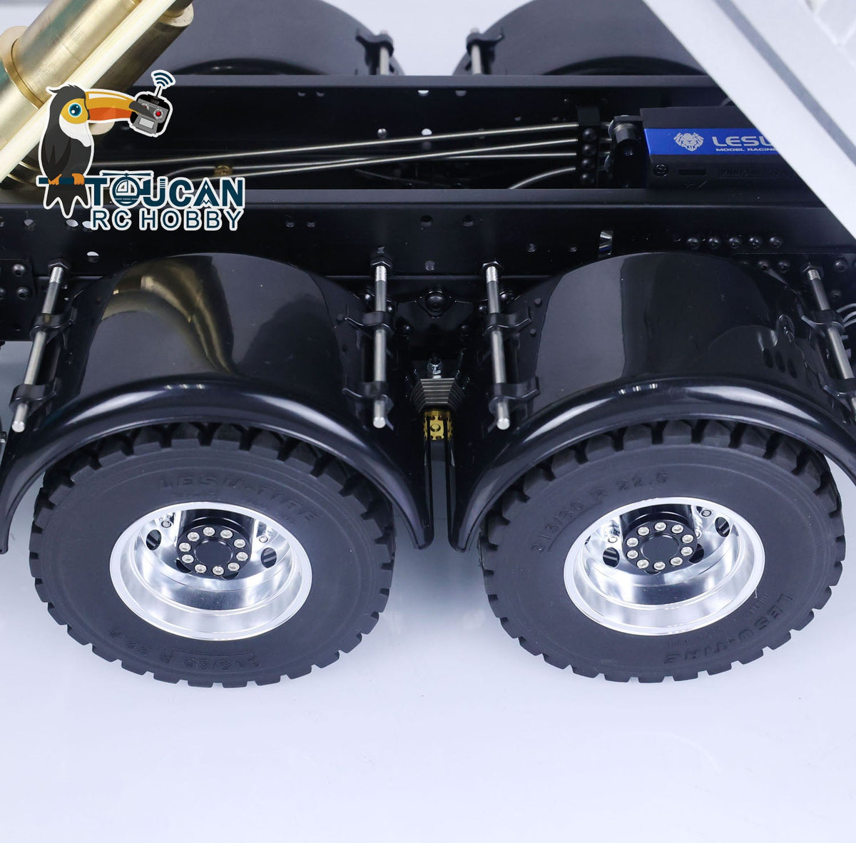 TOUCAN RC HOBBY LESU 1/14 Painted RTR RC Hydraulic Dump Truck 8X8 for Metal Chassis Lock Differential Steering Servo Charger ESC