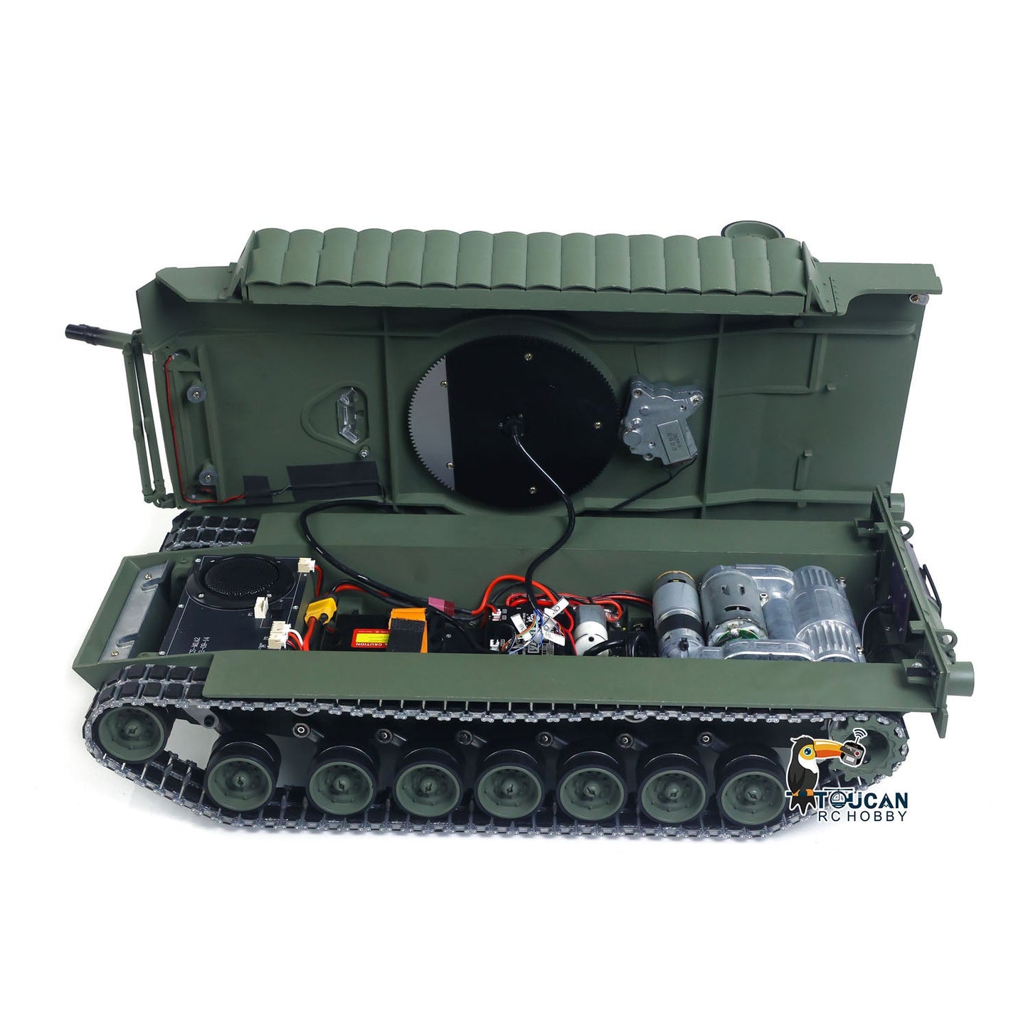 IN Stock TOUCAN 1/16 Metal RC Remote Control Tank 3918 Abrams M1A2 TUSK II Dual Flow Gearbox 360 Turret Rotary Infrared Combat Barrel Recoil FPV Battery