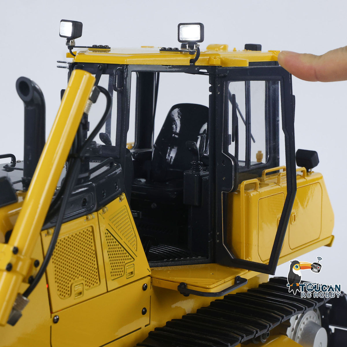 1/12 RC Metall Hydraulische Bulldozer D65EX Funkgesteuertes Schweres Maschinenmodell RTR Emuliertes Bauauto I6S Lichtton
