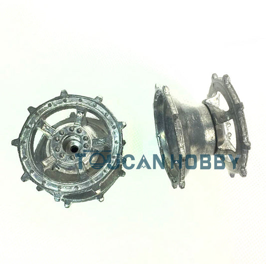 TOUCAN RC HOBBY Metal Tracks Sprockets Idlers Guard Plate Machine Gun Turret Side Armor Hull Decoration For Henglong 1/16 RC 3888A Tank Model