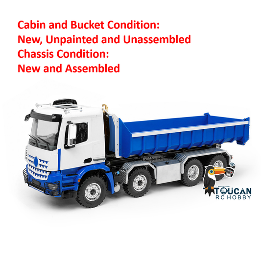 TOUCAN RC HOBBY 1/14 6x6 8x8 Hydraulic RC Roll Off Dump Truck Z0088 Z0092 Z0096 Z0100 Metal Chassis 3-Speed Gearbox Light Sound