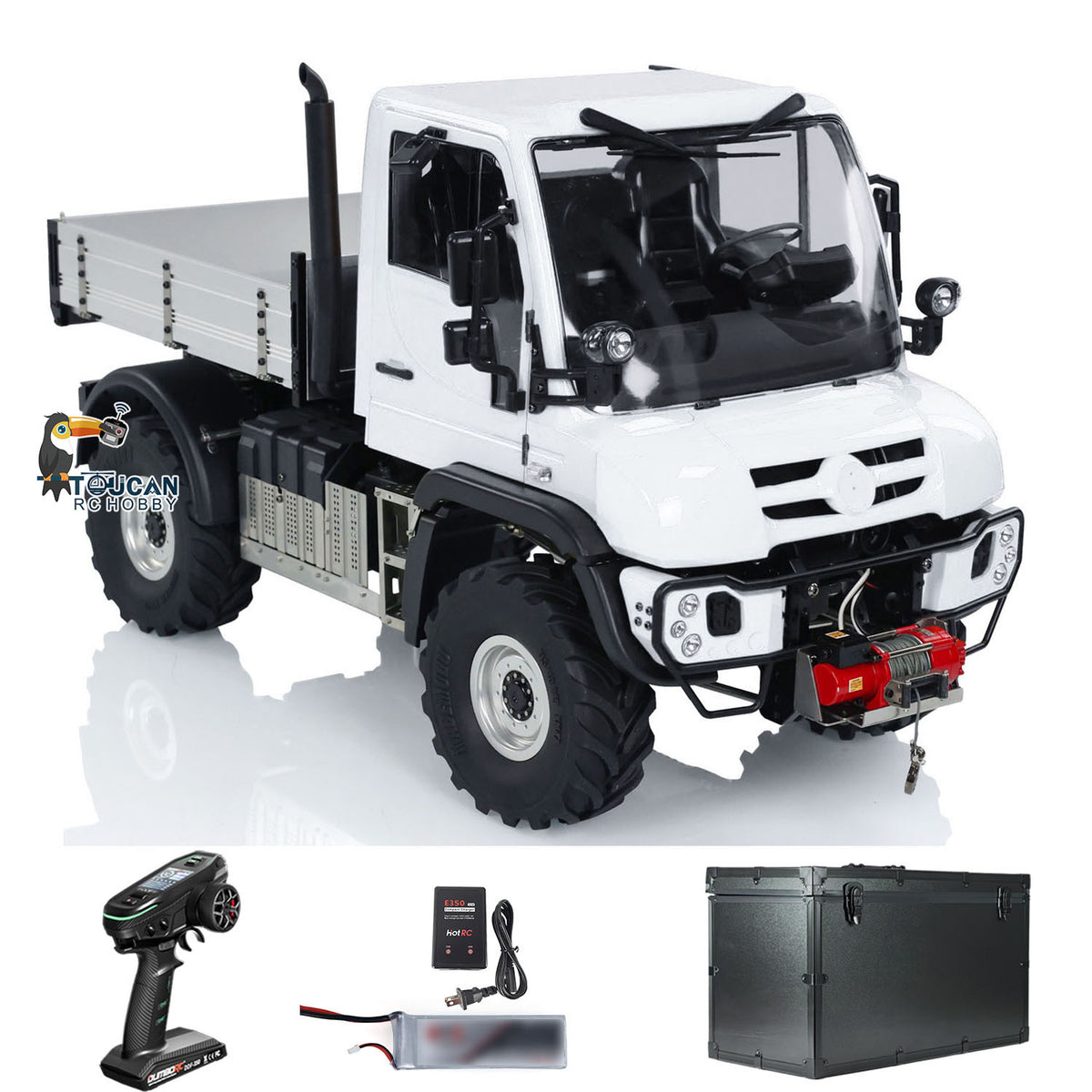 TOUCAN RC 1/10 Scale U423 4x4 Crawler Car - Metal Bucket, Sound & Light, 2-Speed Transmission - View #5