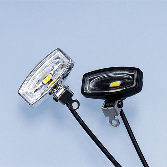 1 Paar Kunststoff-LED-Scheinwerfer 2,2 V-3 V Stirnlampe für DIY TAMIYA 1/14 RC Traktor-LKW-Modell Crawler Offroad-Auto-Dumper Teile Spielzeug