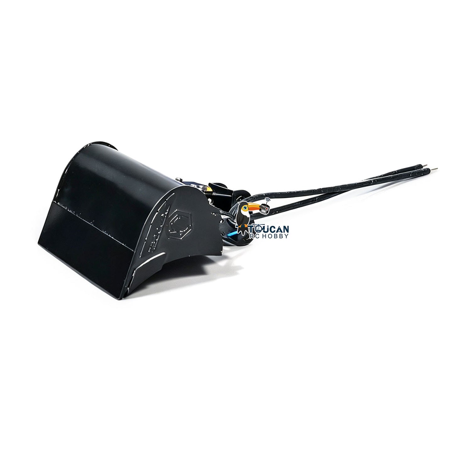 Metall Elektrische Greifer Hammer Reinigung Eimer Power Rammer für 1/14 E20 RC Bagger JXModel Mini Bagger Upgrade Teile