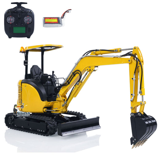 TOUCAN RC HOBBY LESU PC30 1/14 Metal RC Hydraulic Excavator B0003 RTR 6CH Reversing Valve Mini Digger Brushless Rotary Drive Motor FlySky ST8 Controller Light System