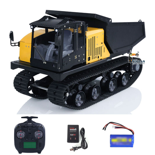 TOUCAN-T14R 1/14 Metal Hydraulic RC Crawler Dump Truck RTR w/Light & Sound Yellow-Black