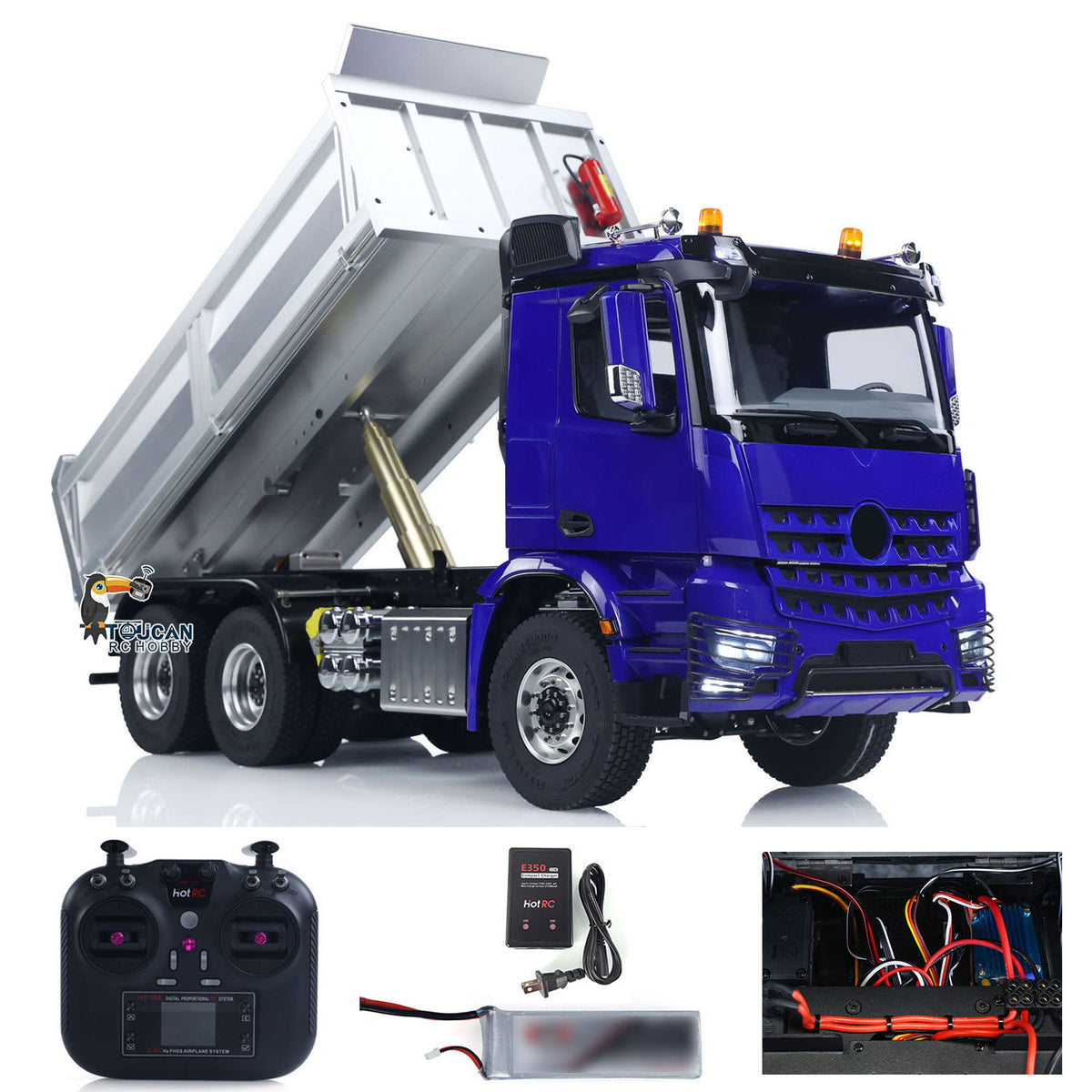 Fast Free Shipping 6X6 Metal Chassis 2025T 1/14 Radio Controlled