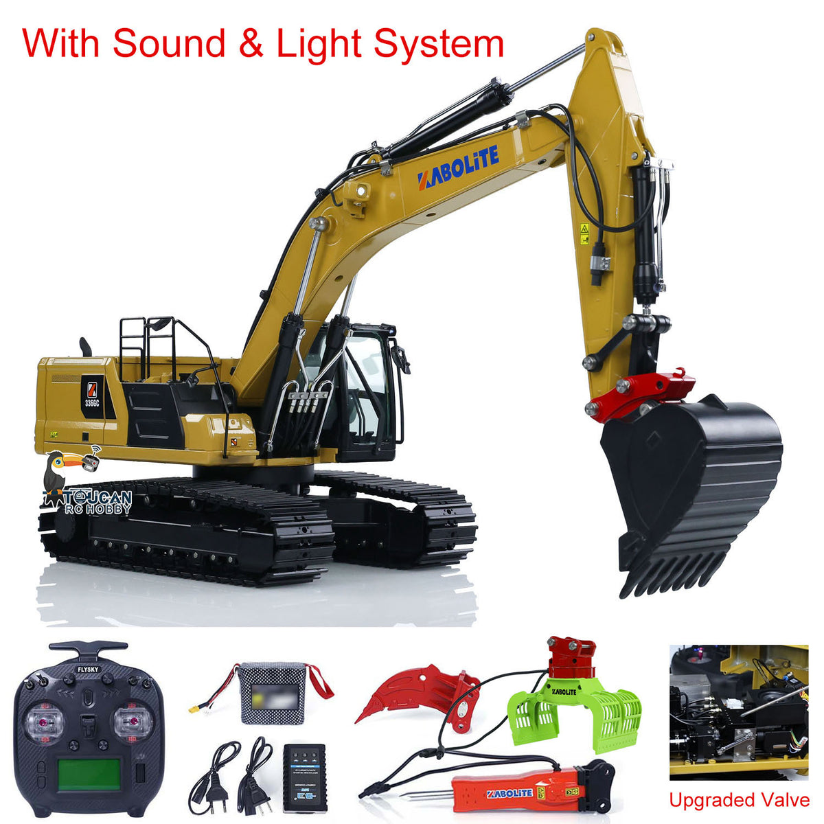 USED Kabolite K961 100S PRO 1/18 RC Hydraulic Excavator RTR Remote Control Digger teshulianjie