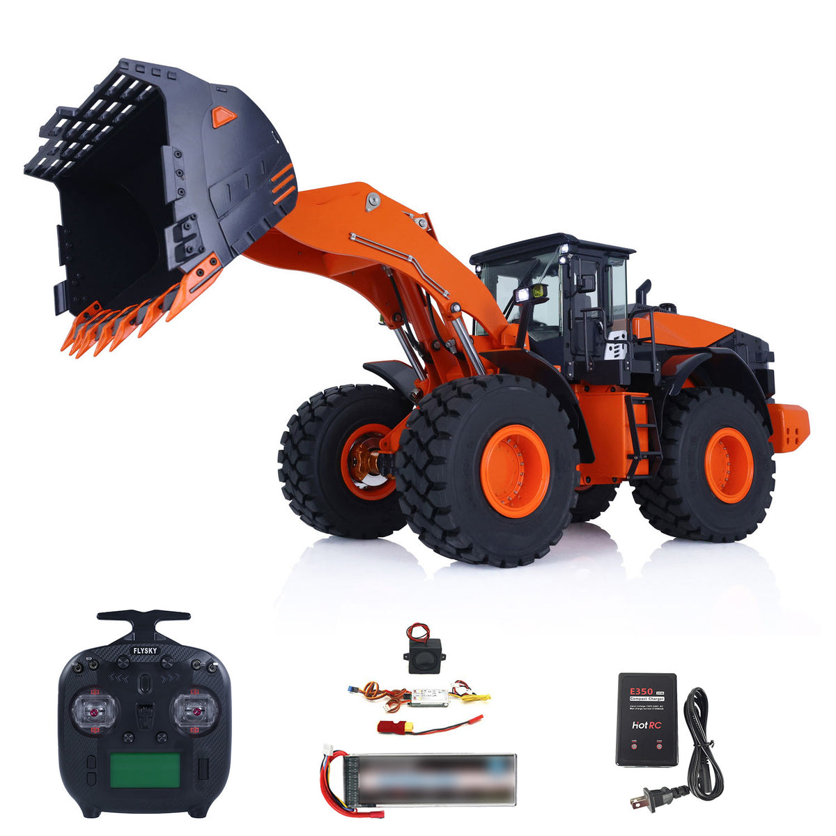 USED Metal Hydraulic RC Loader 1/14 ZW370 JDM 198 Ready To Run Radio Control Construction Vehicle teshulianjie
