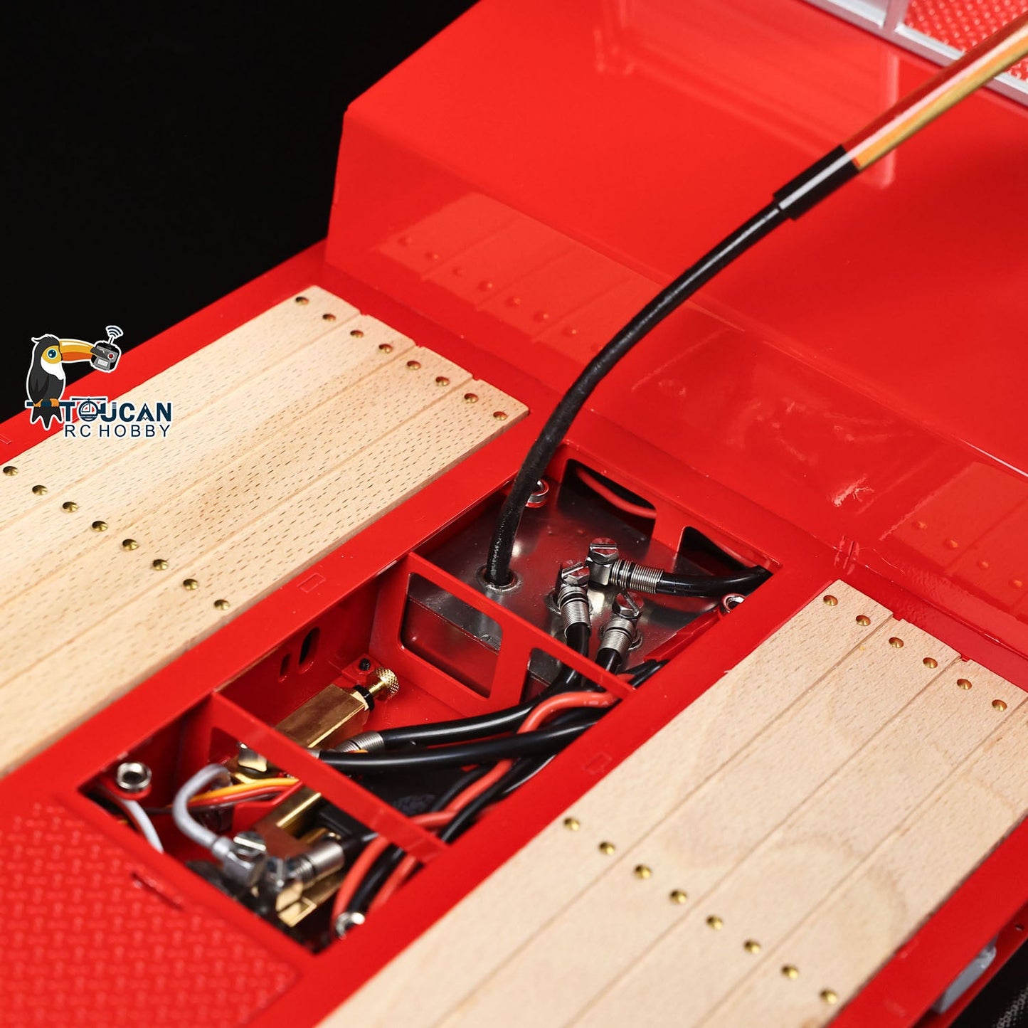 TOUCAN RC HOBBY LESU Metal 1/14 RC Trailer A0054 Hydraulic Lifting Tailboard 4 Axles Steering Available for DIY RC Tractor Truck Lorry Car Model