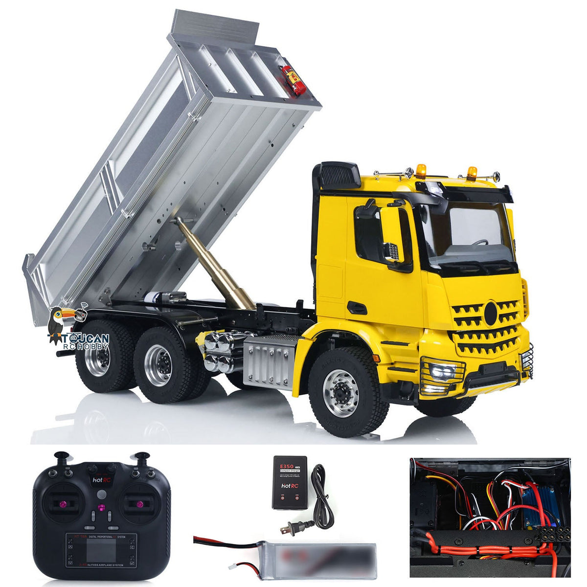 2Speed 3348 Metal Chassis 1/14 RTR RC Hydraulic Dumper Remote
