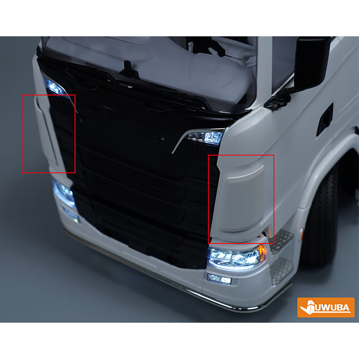 TOUCAN RC HOBBY Plastic Front Face Spoiler for DIY 1/14 770S RC Tractor Truck 56371 56368 Upgrade Part