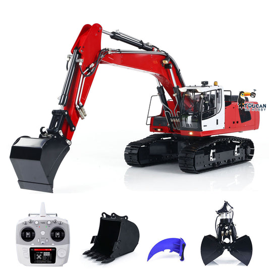 TOUCAN RC HOBBY MTM 946 Metal 1/14 RC Hydraulic Excavator Remote Control Engineering Vehicle 5CH Directional Valve for Indoor Play