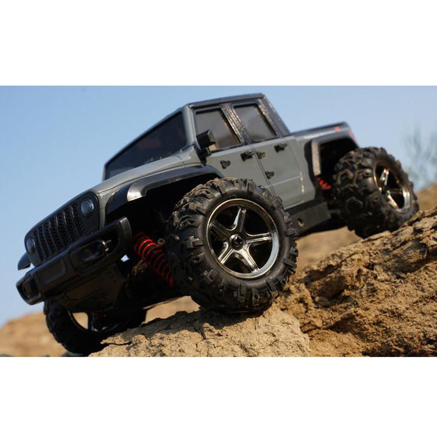 1/20 RC Hochgeschwindigkeits-Pickup-Truck C8819 4WD 2.4G Fernbedienung Geländewagen Heberad LED-Leuchten Motor Betriebsbereites Auto