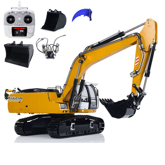 TOUCAN RC HOBBY MTM 946 Metal 1/14 RC Hydraulic Excavator Remote Control Digger T12D Radio Controller for Garden Landscaping