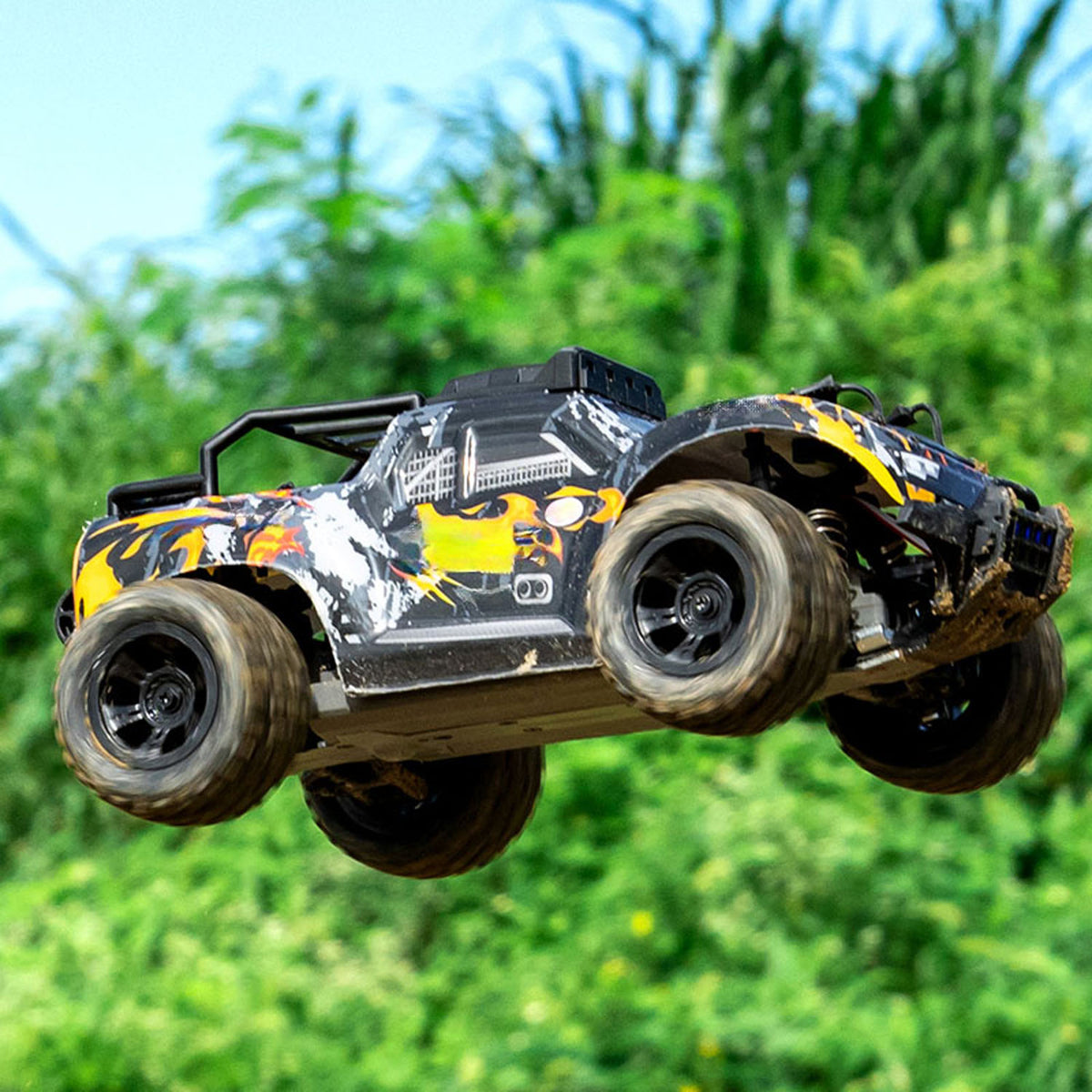 1/18 2,4 GHz RC 4WD Auto C8810 Fernbedienung High Speed Off Road Fahrzeug RTR Carbon Pinsel Motor ESC Servo LED Lichter Batterie
