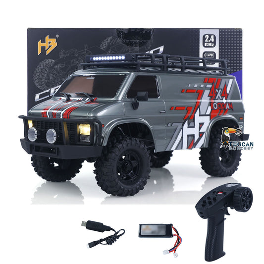 4WD Hobby Plus 1/18 RC Rock Crawler CR18P 1810503 2-Gang Elektro Funkgesteuertes Geländefahrzeug Portalachse FlySky Radio