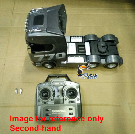 Fast Free Shipping Second Hand EU Stock 1/18 Plastic 6X4 Remote Control Tractor Truck SC 770S 1501 RWD RC Lorry Vehicle Light Sound Ready to Run Model Toys for Adults