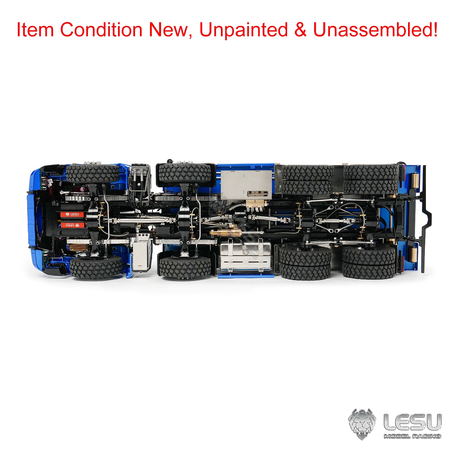 TOUCAN RC HOBBY LESU 1/14 RC Hydraulic Roll On off Dumper Truck Crane Metal 8x8 Chassis Tipper Model Axle Lock 2+7CH Valve