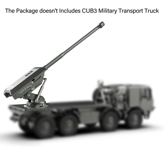 TOUCAN RC HOBBY CNC Metal Self Propelled Howitzer CUB3 CAS155 For Capo 1/18 Remote Control Crawler RC Transport Truck Option Part