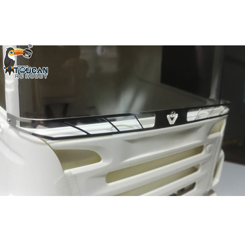Grad Metall Windschutzscheibe Schutz Net für TAMIYA LESU R470 R620 1/14 Skala RC Traktor Lkw Bau Auto Modell