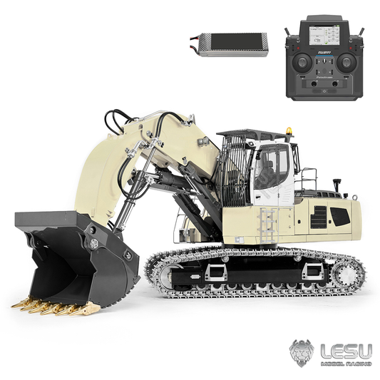 TOUCAN RC HOBBY LESU 1/14 RC Hydraulic Front Shovel Digger LR956 Almost Full Metal Remote Control Excavator Dual Pump RC Model with Light