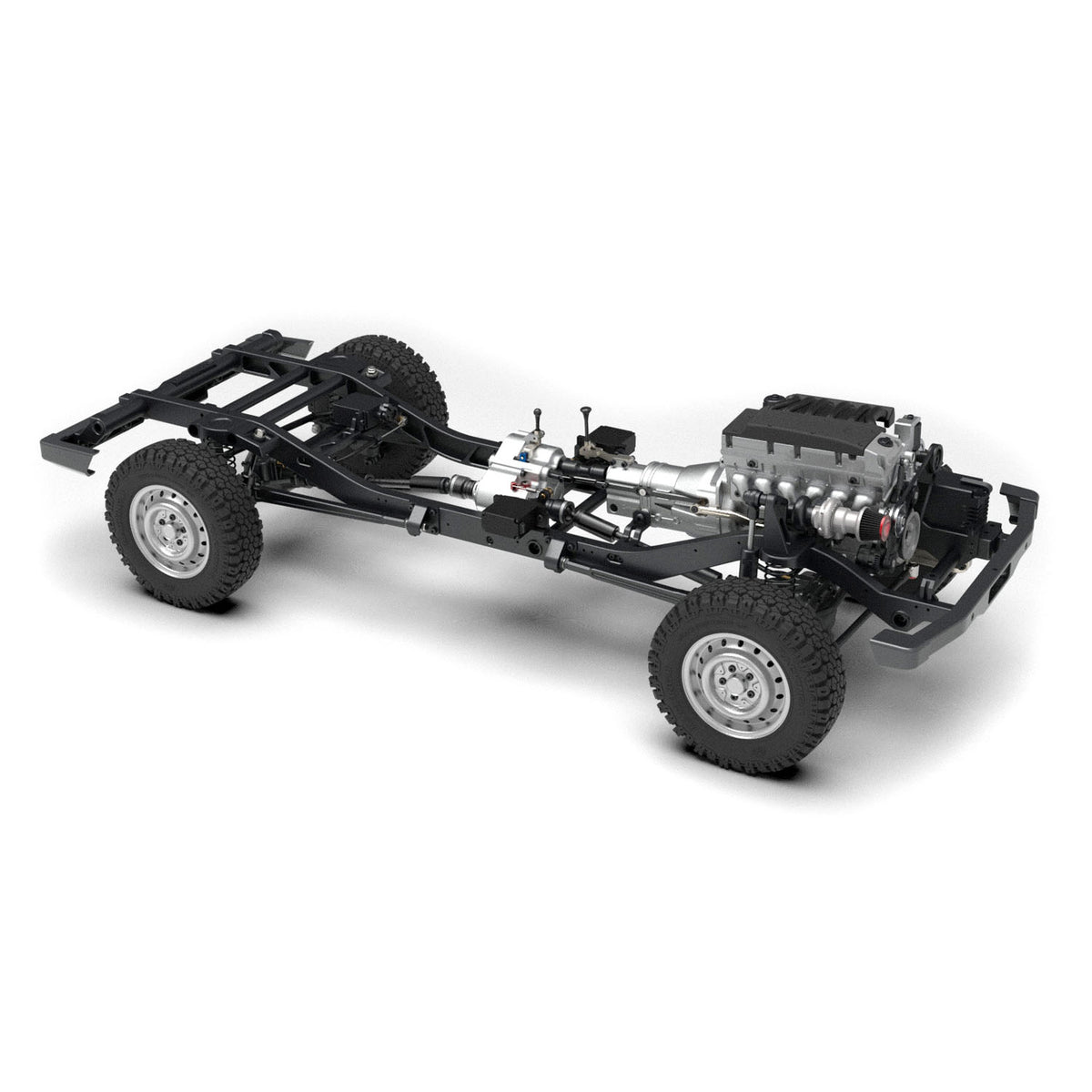 In Stock CAPO 1/8 4WD RC Off Road Car W460 Kit CNC Metal Car Shell Differential Locks Openable Doors 2Speed Gearbox No Electronic Parts