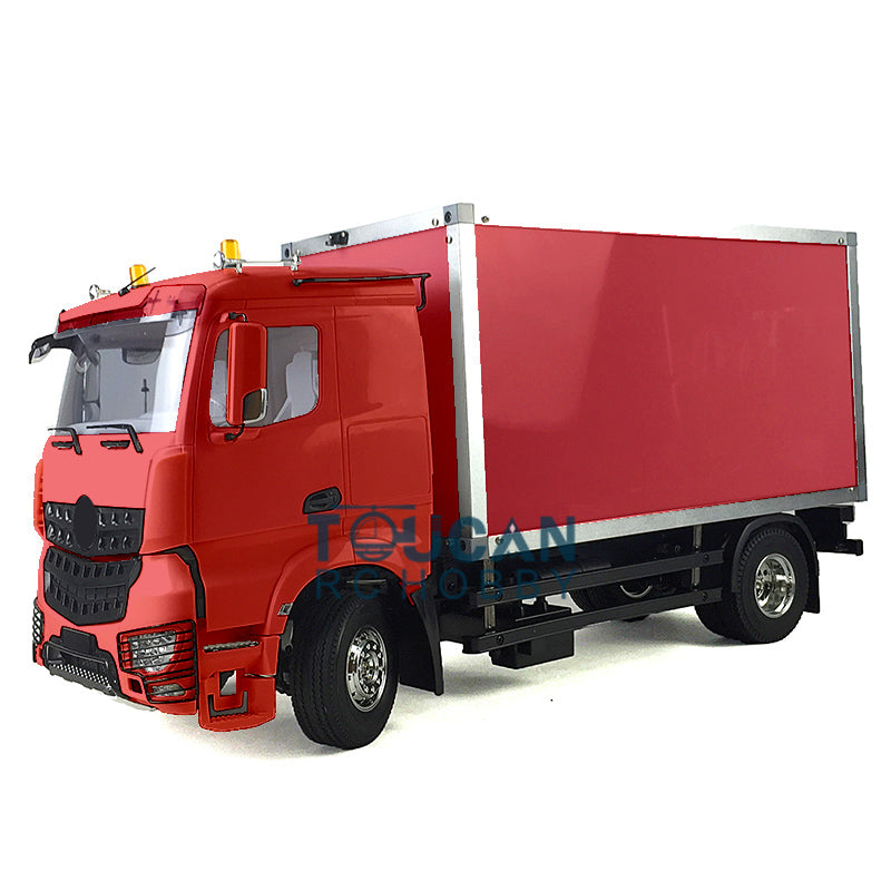 Toucanrc RC Truck 2 Achsen 4x2 1/14 Traktor Auto KIT Lackiert Container Motor Lieferfahrzeuge für Fernbedienung Tamiyaya