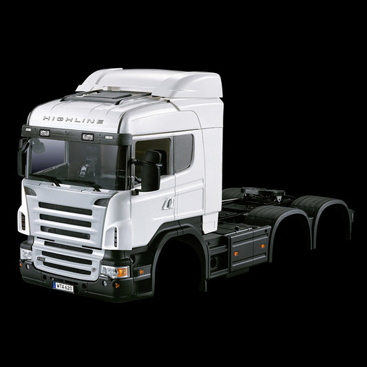 1/14 Toucanhobby 3 Achsen Low Top Trailer RC Sattelzugmaschine Shell Modell 802A Autokabine für Fernbedienung TAMIYA