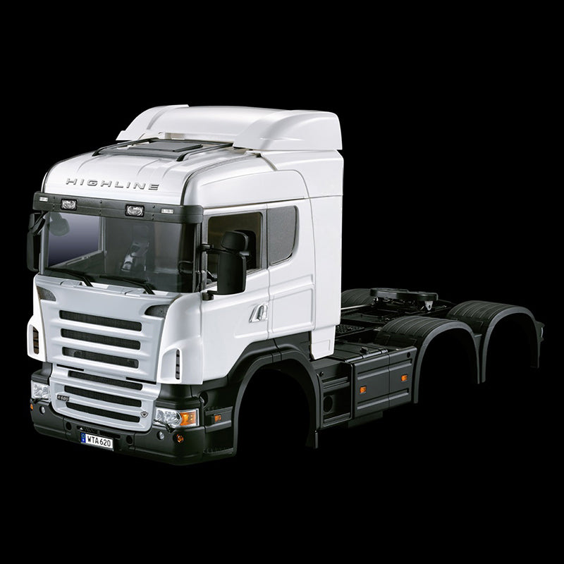1/14 Toucanhobby 3 Achsen Low Top Trailer RC Sattelzugmaschine Shell Modell 802A Autokabine für Fernbedienung TAMIYA