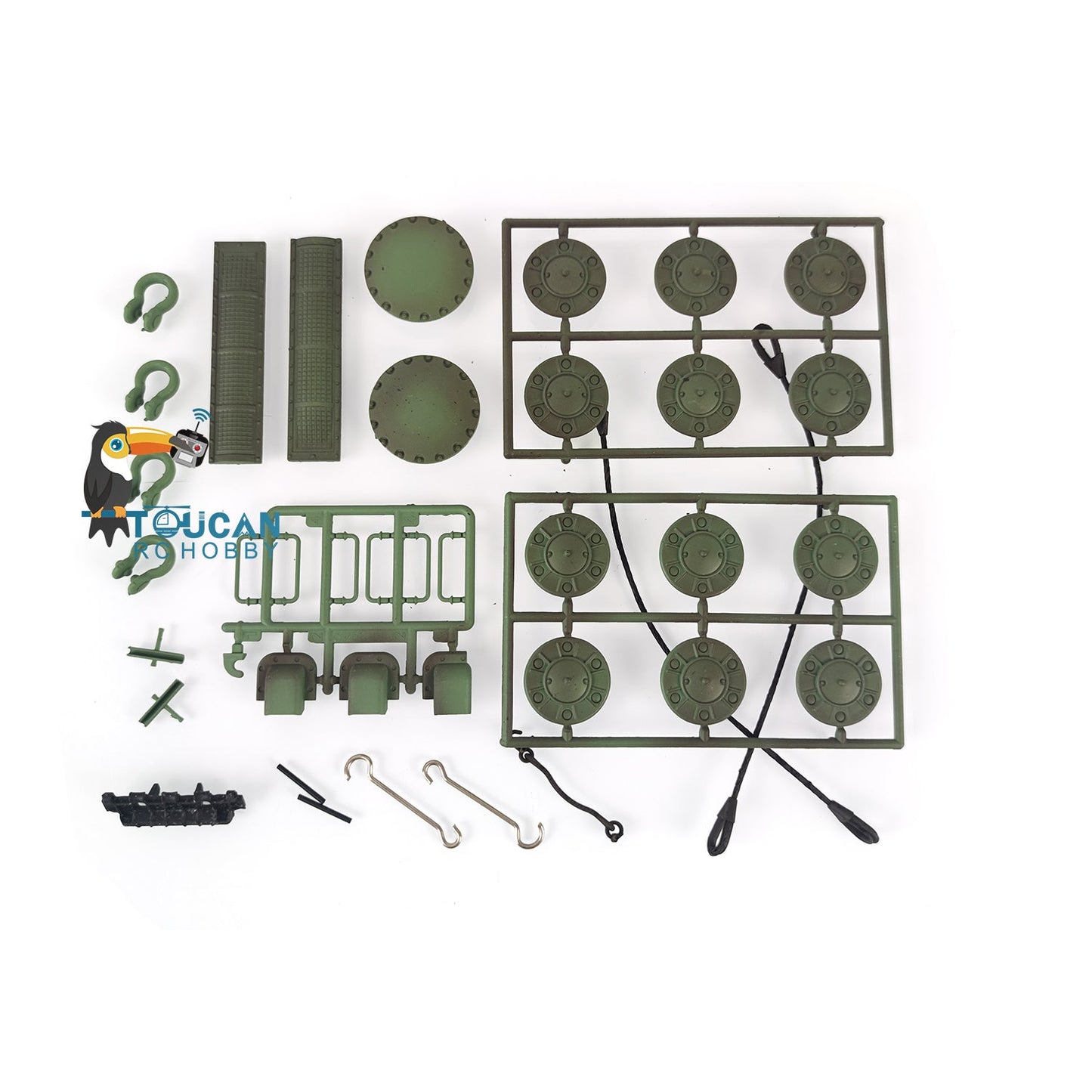Henglong 1/16 Soviet KV-2 Giant 3949 RTR RC Tank Decoration Plastic Parts Bag
