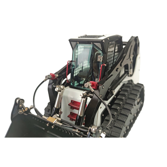 TOUCAN RC HOBBY LESU 1/14 RC Tracked Skid-Steer Loader Aoue LT5 Metal Hydraulic DIY Model Gripper Dozer Hay Clamp Dozer Blade Gripper Sweeper Hay Clamp