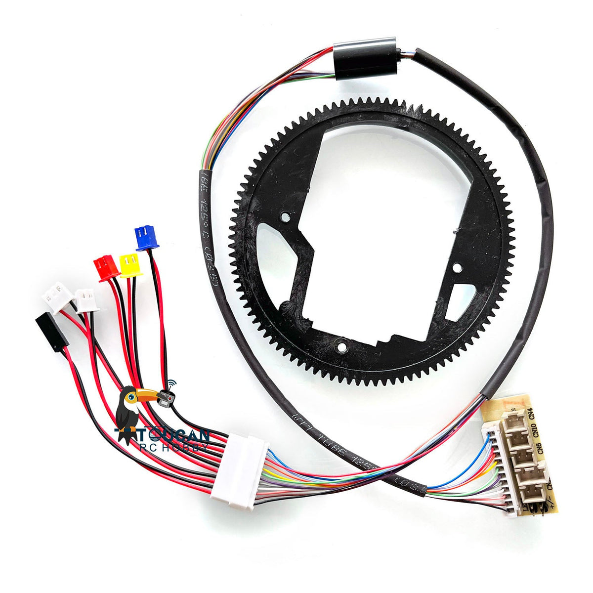 1/16 Scale Henglong 6.0 Radio Control RC Tank Model Plastic 360 Small Rotating Gear with Electric Slip Ring 12PIN Wires