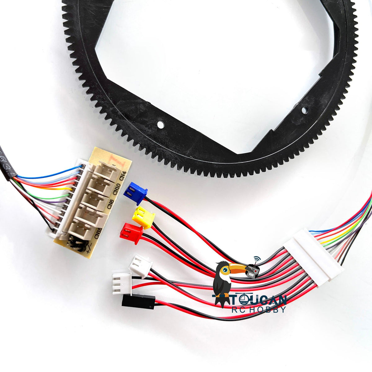 1/16 Scale Henglong RC Radio Control Tank Model Big Plastic 360 Rotating Gear 6.0 Version Electric Slip Ring 12P Wires