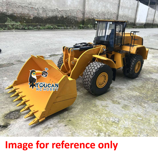 TOUCAN RC HOBBY 982 1/8 4WD Metal Chassis RC Hydraulic Wheel Loader Differential Locks Brushless Motor Smoke Light Sound System