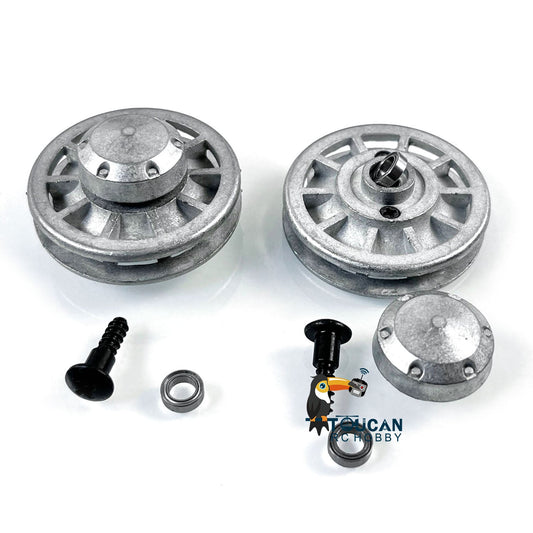 TOUCAN RC HOBBY Metal Idler Wheel With Bearings Screws For Henglong 1/16 2.4Ghz TK70 TK60 German Tiger I 3818 Panther 3819 RC Tank Parts