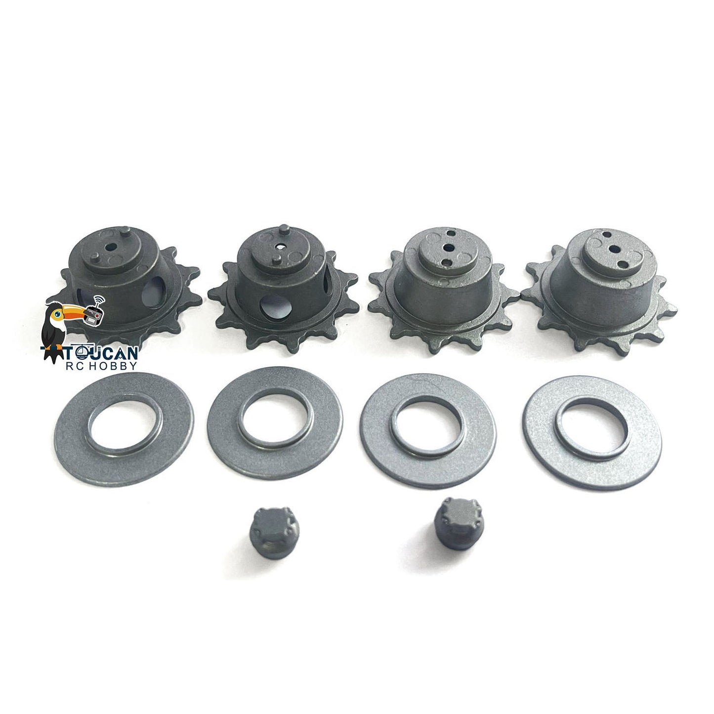 Henglong CS Metal Sprockets With Gear Clip For 1/16 Scale USA M1A2 Abrams Remote Control Tank 3918 Vehicle Military Part Model