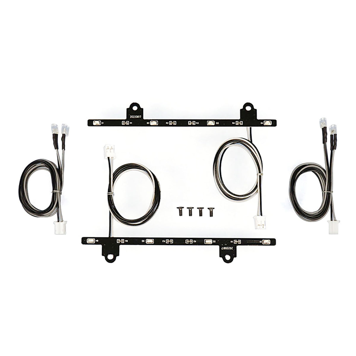 Kunststoff-Seitenschwellerleuchte, 3–7 V, LED-Warnleuchte für 1/14 DIY Tamiya Fernbedienung Traktor-LKW-Modell 770S 6x4 56368 Autoteile