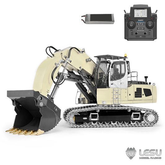 TOUCAN RC HOBBY LESU LR956 1/14 Metal RC Front Shovel Digger Dual Pumps 7CH Valve RC Hydraulic Drive Excavator Brushless Motor Light No Battery