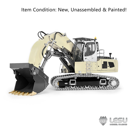 TOUCAN RC HOBBY LESU 1/14 Metal Radio Controlled Hydraulic Front Shovel Excavator Aoue LR956 Digger KIT Model Dual Pumps 7CH Valve Light GPS