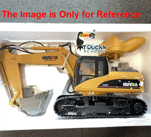 Fast Free Shipping Second Hand UK Stock HUINA 1/14 RC Electric Excavator 1535 Remote Control Digger 15CH 2.4G Radio Finished Toy Model Battery Sound Light Effects
