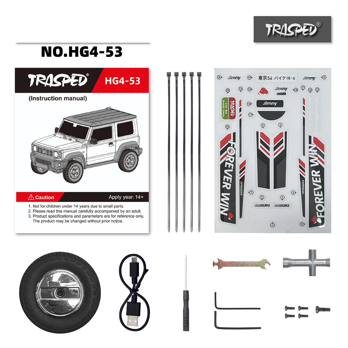 HG 1/16 4x3 RC Geländewagen Elektro Ferngesteuertes Crawler Kletterauto Sound Licht Rauch Lackiert Zusammengebaut