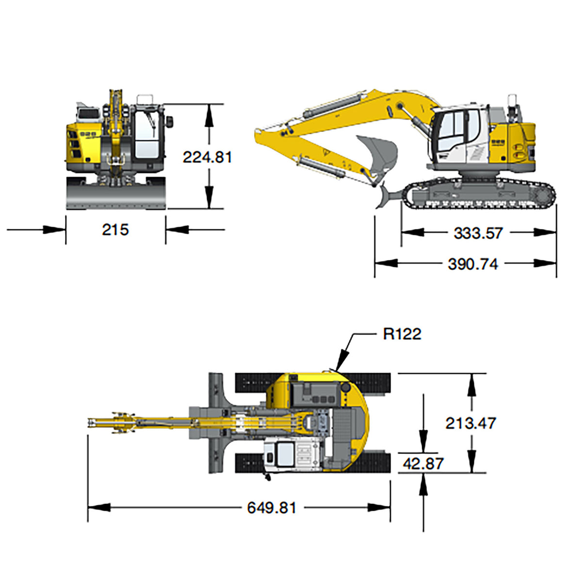 TOUCAN RC HOBBY Fast Free Shipping MD Metal 1/14 RC Hydraulic Tracked Excavator LR926 2Arms Remote Control Digger 4 way Valves Dual Pumps 2212 Brushless Motor RTR