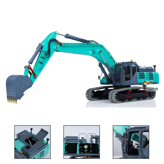 LESU 1/14 RC Metal Excavator SK500 Remote Control Hydraulic Digger RTR