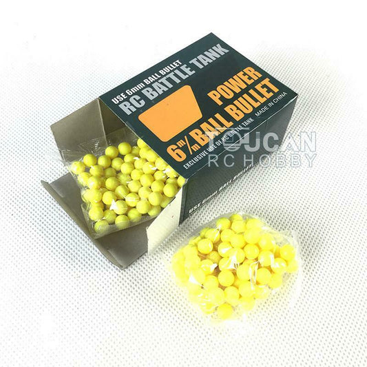 TOUCAN RC HOBBY Plastic BB Shooting Pellets Diameter 6mm about 200PCS Universal for Henglong 1/16 Scale RC Radio Control Tank Model Toy Guns