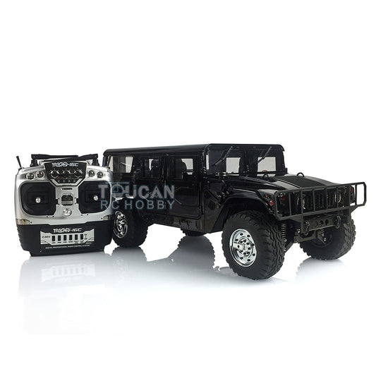1/10 RC 4x4 truck black assembled includes 160A brushed ESC 9KG servo and 2.4GHz radio