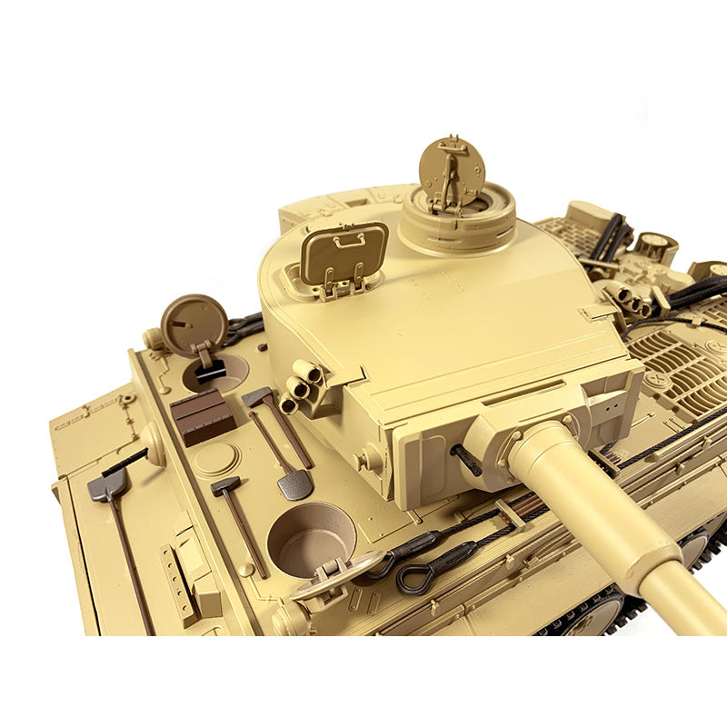 Mato Metal 1/16 Maßstab Gelb Deutscher Tiger I BB Shooting RTR RC Panzer 1220 360 Turm Stahl Antriebsgetriebe Batterie