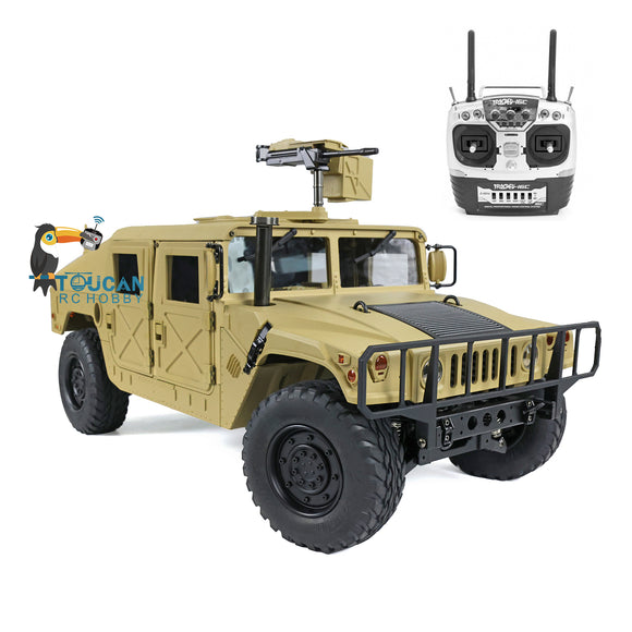 In Stock HG 1/10 4x4 U.S. RC Military Vehicle P408 Remote Control Racing Car Servo ESC Motor 16CH Radio System a